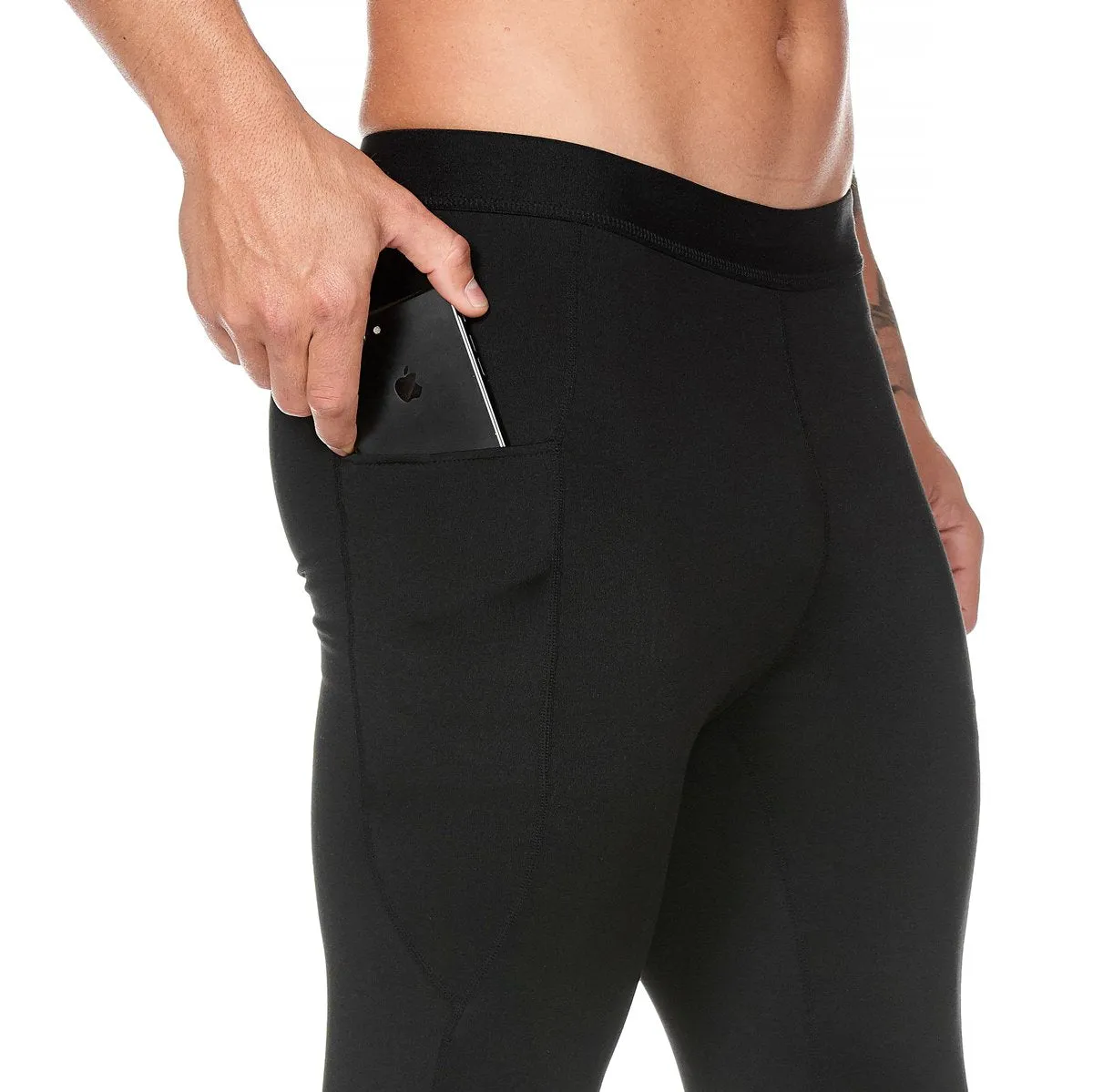 0178. Creora® ¾-Length Side Pocket Legging - Black