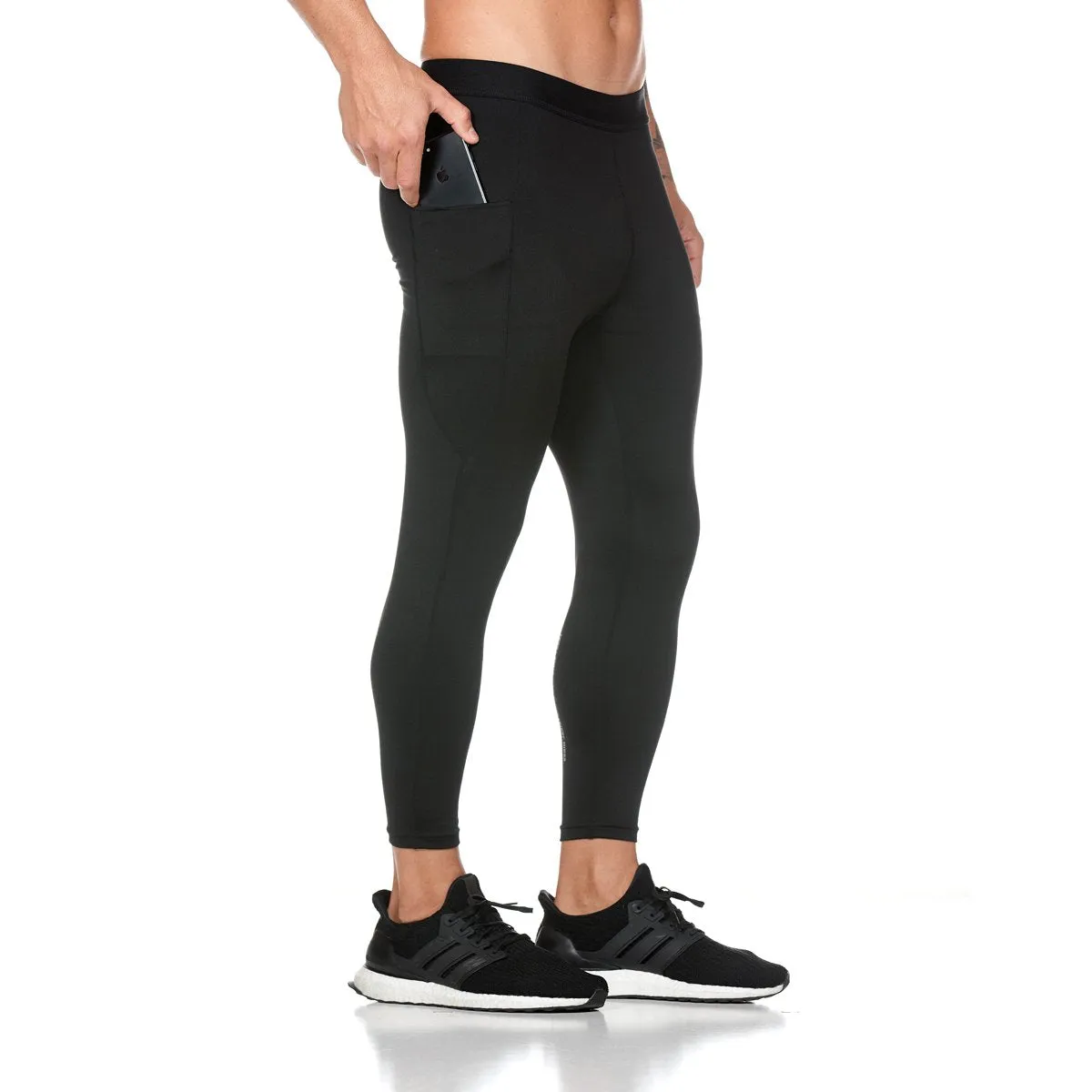 0178. Creora® ¾-Length Side Pocket Legging - Black