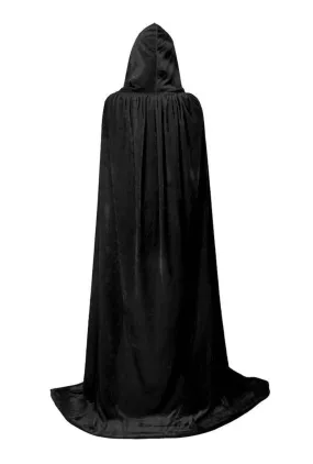 150cm Black Velvet Cape