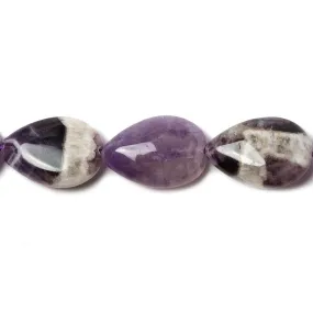 15x10x5mm Cape Amethyst straight drilled plain pears 15 inch 27 beads