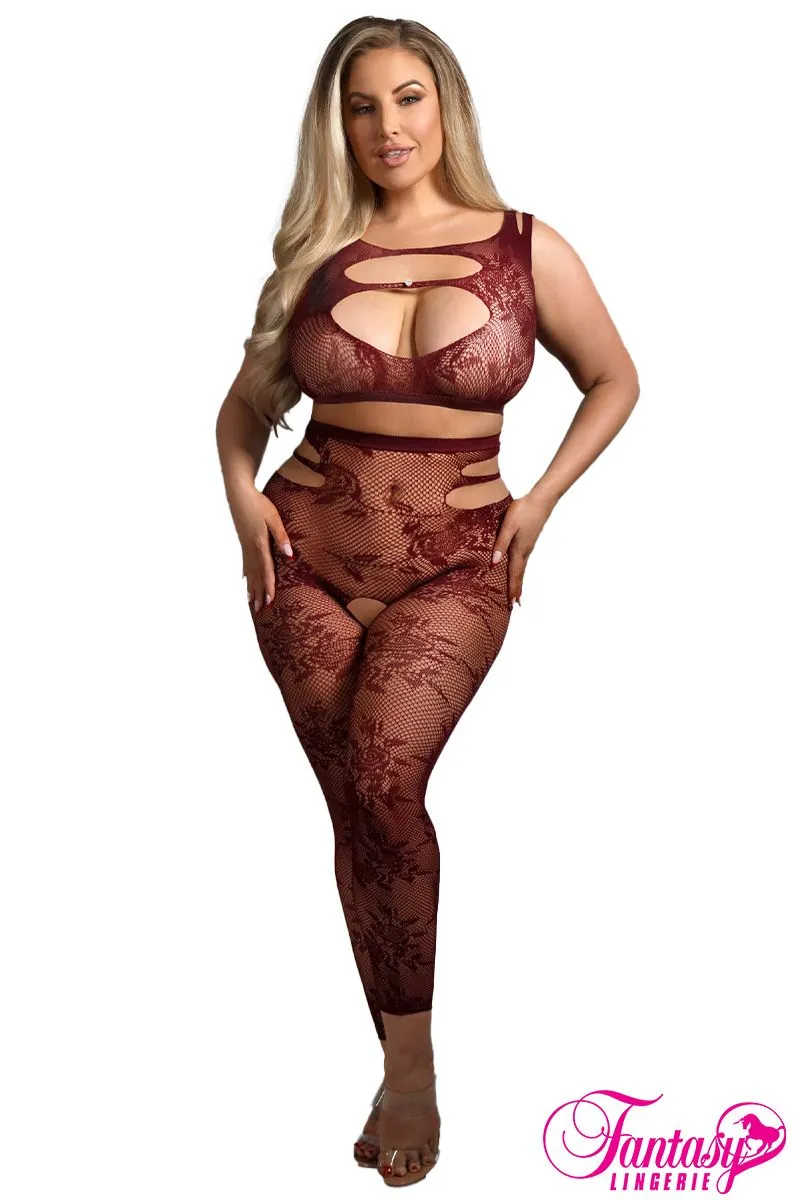 2pc. Set Lace Bodystocking