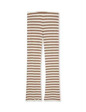 5x5 Classic Stripe Lala Leggings, Tiger's Eye/Vanilla Ice