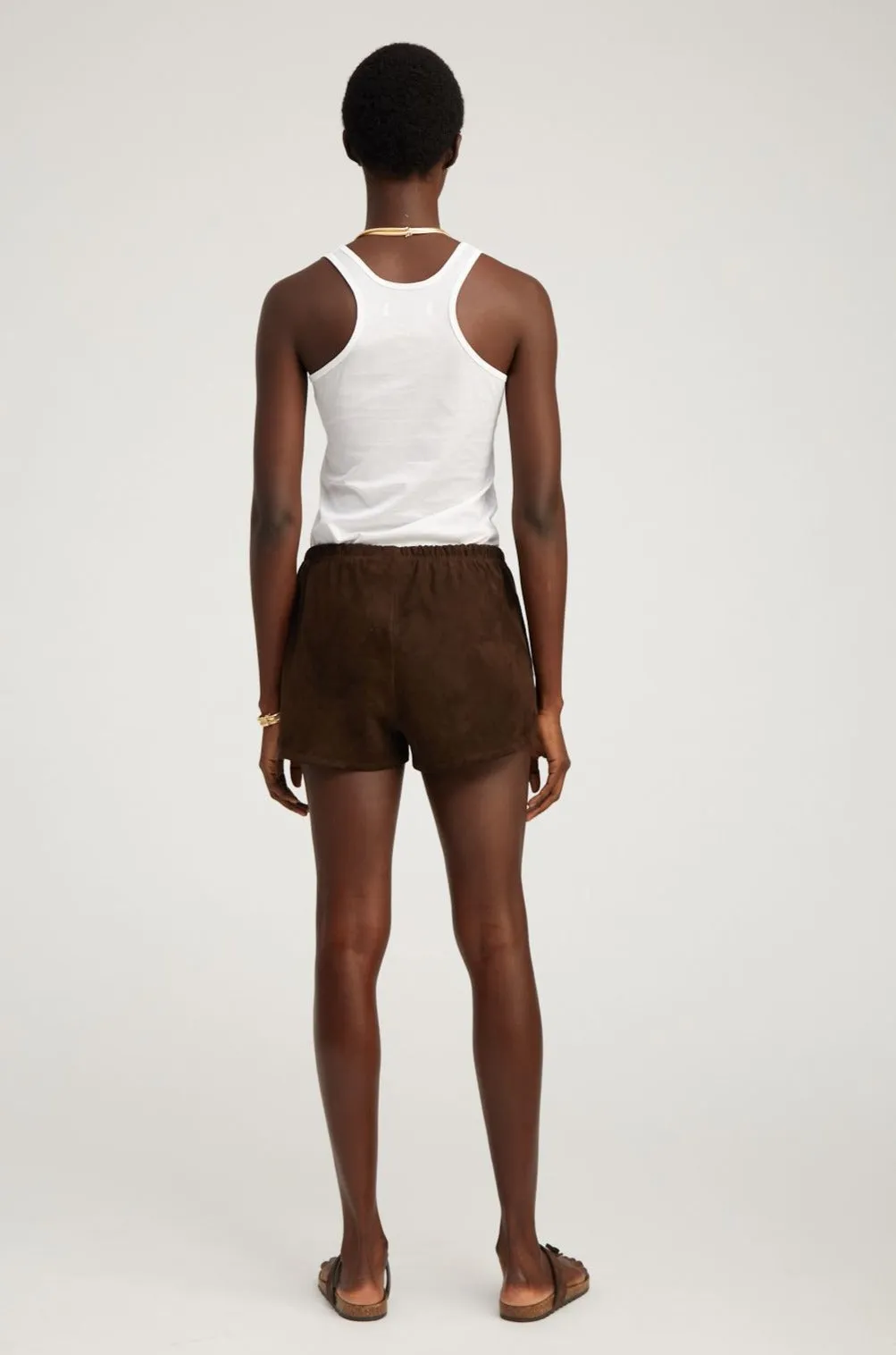 Americano Suede Slip On Shorts