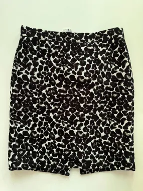 Animal Print Skirt Midi J Crew O, Size 4