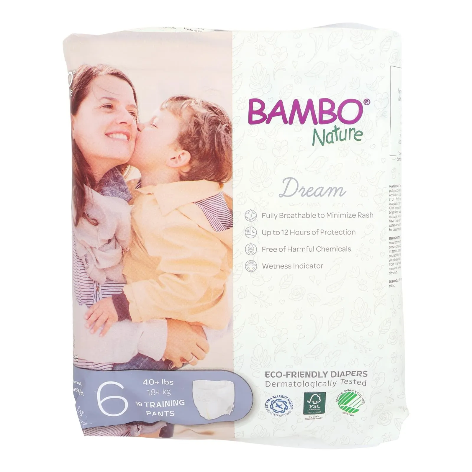 Bambo Nature Training Pants Size 6 - 19 Ct. x 5