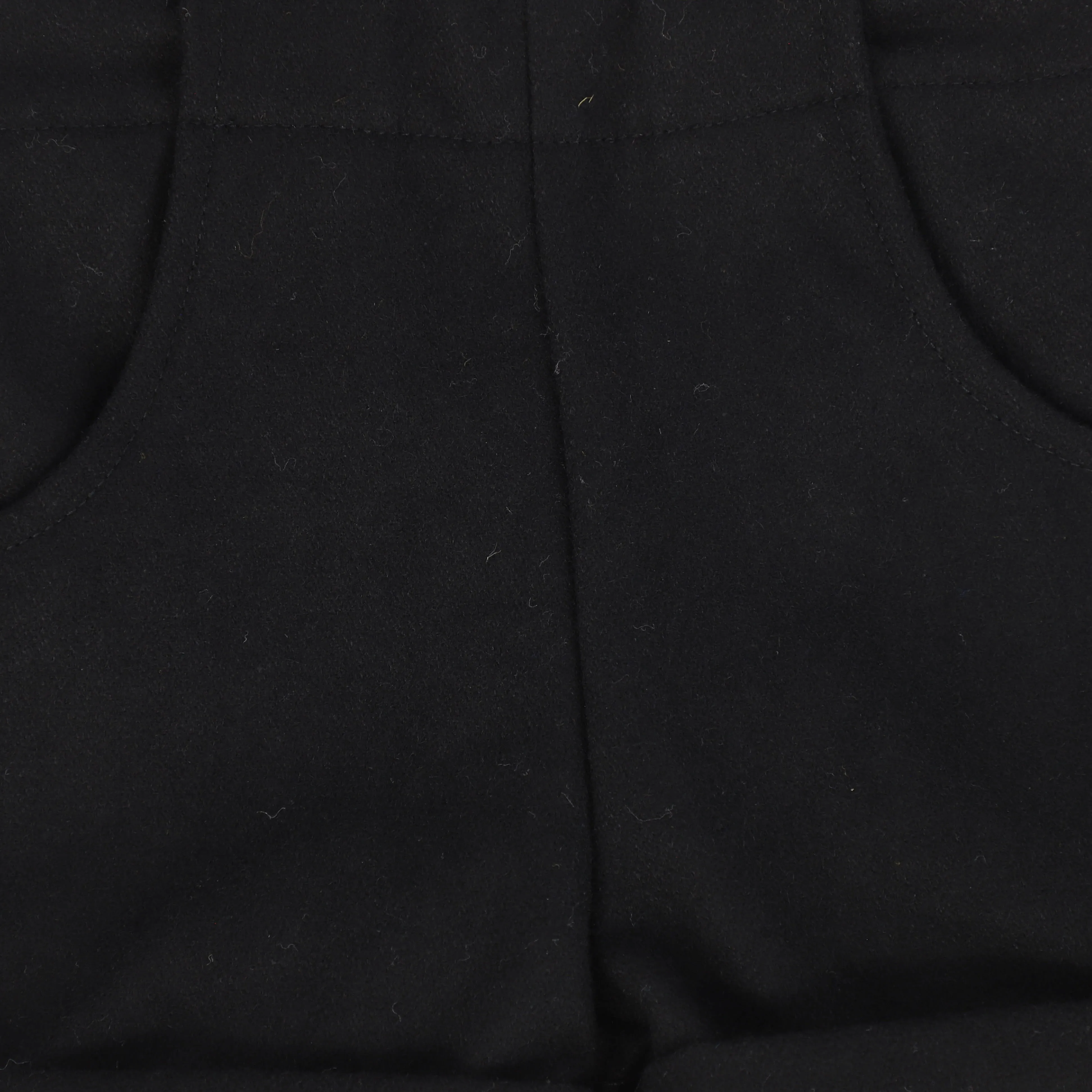 Bamboo Black Wool Button Suspender Shorts