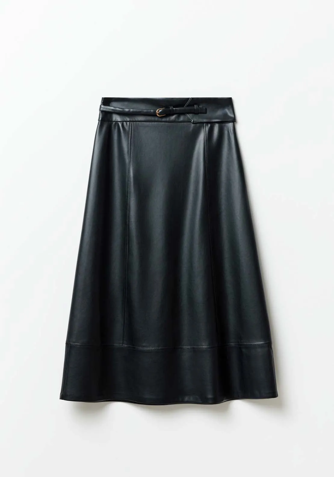 Belted Skirt - Black