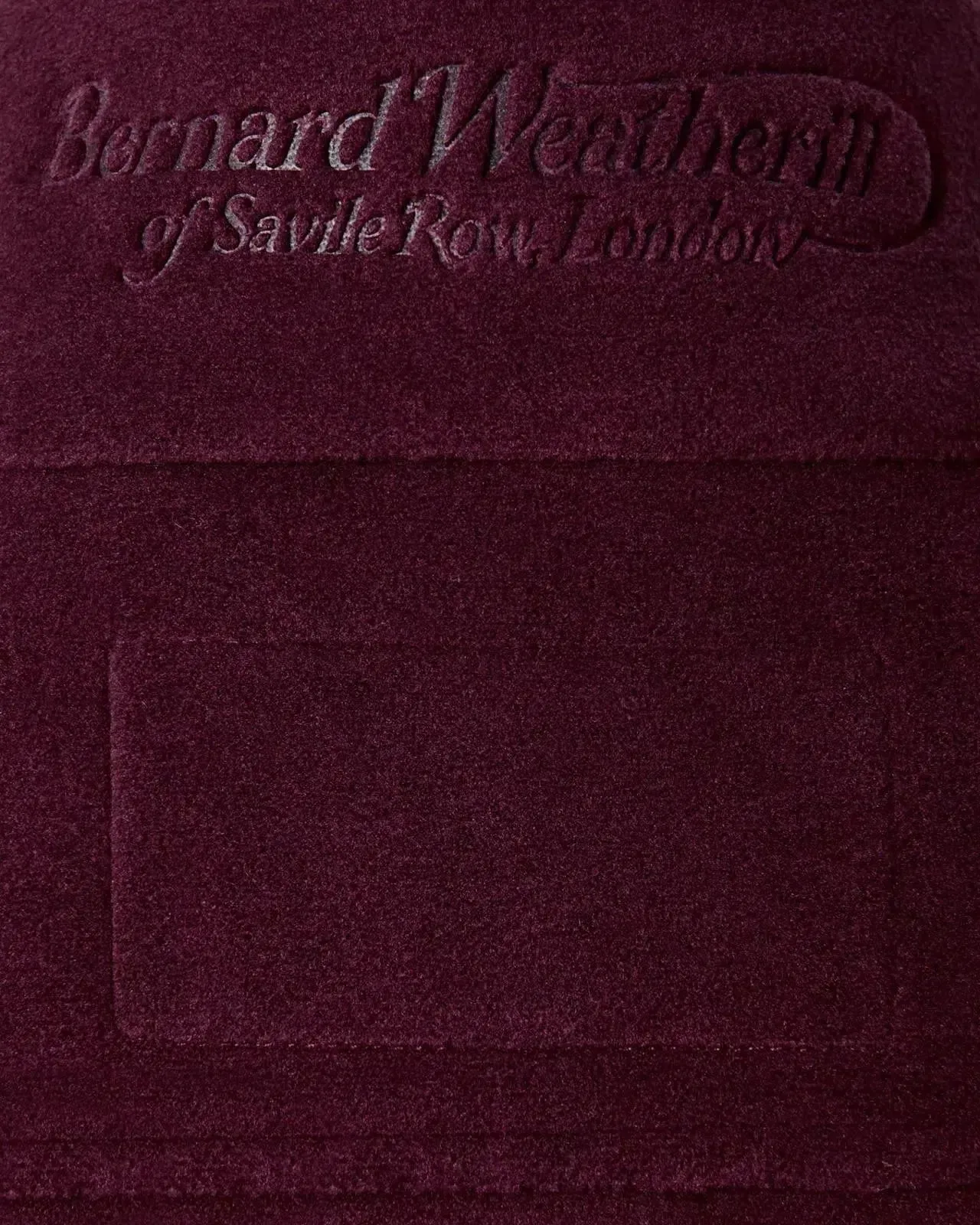 Bernard Weatherill Full Zip Fleece Gilet Aubergine