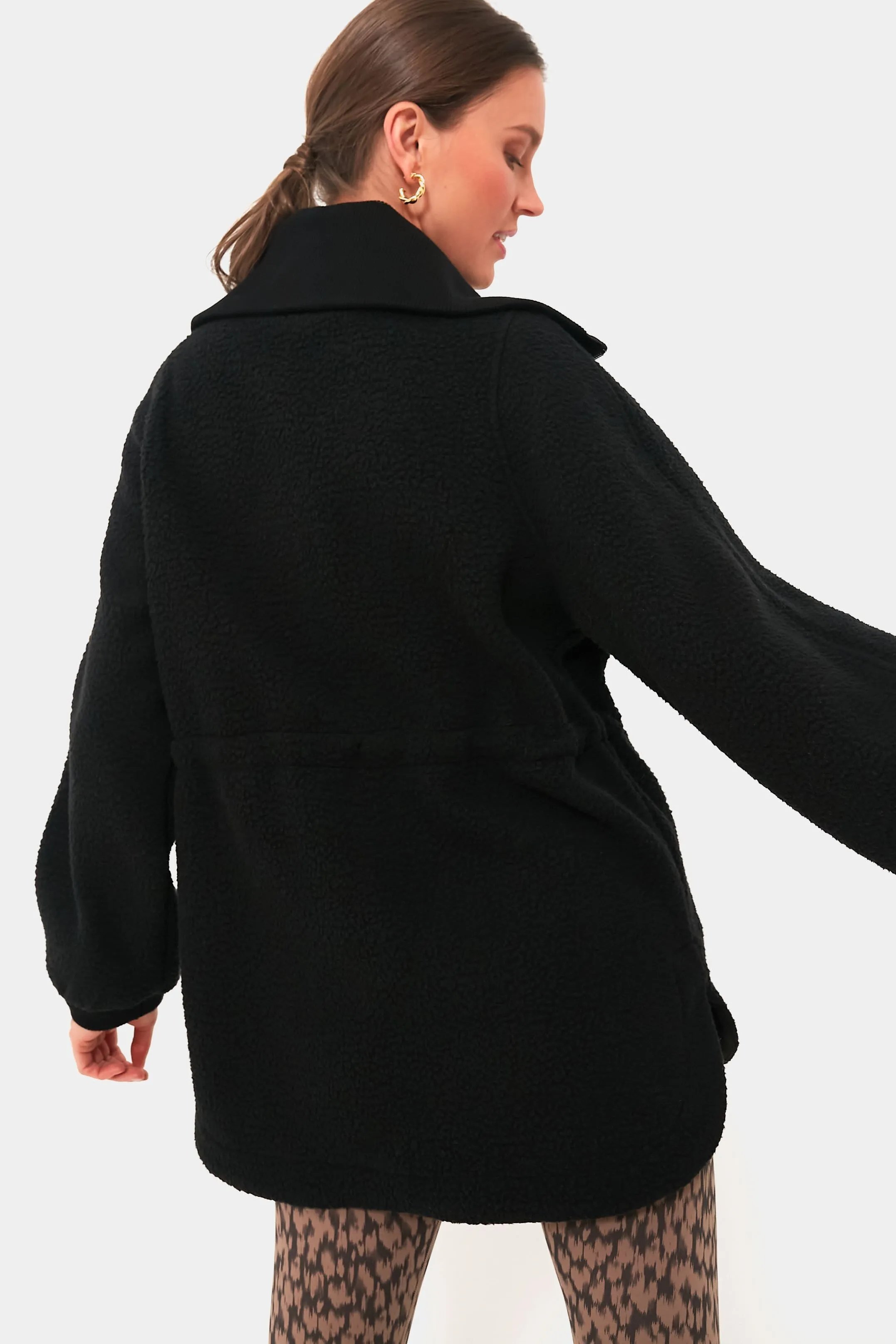 Black Parnel Half Zip Fleece