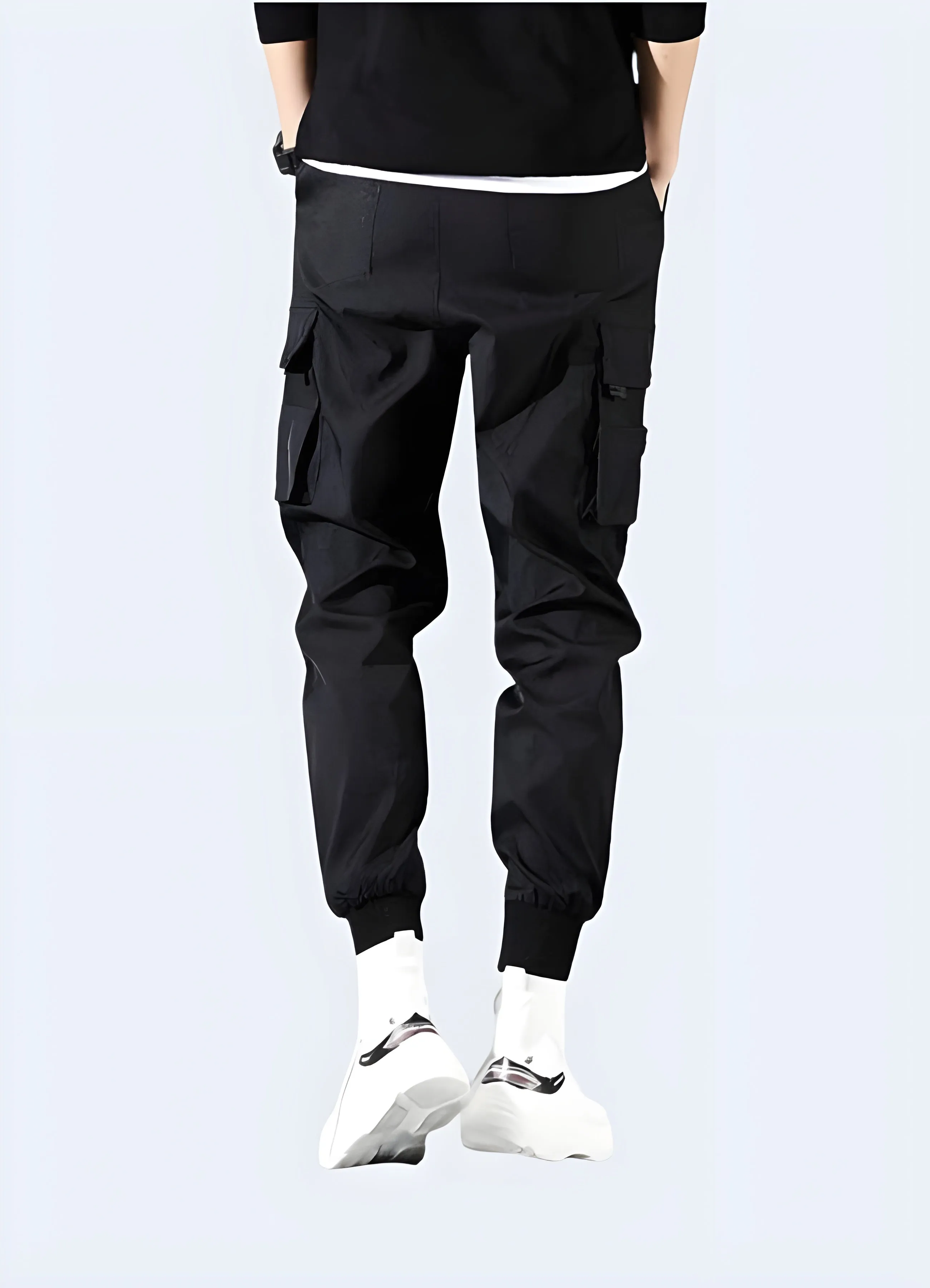 Black Slim Fit Cargo Pants