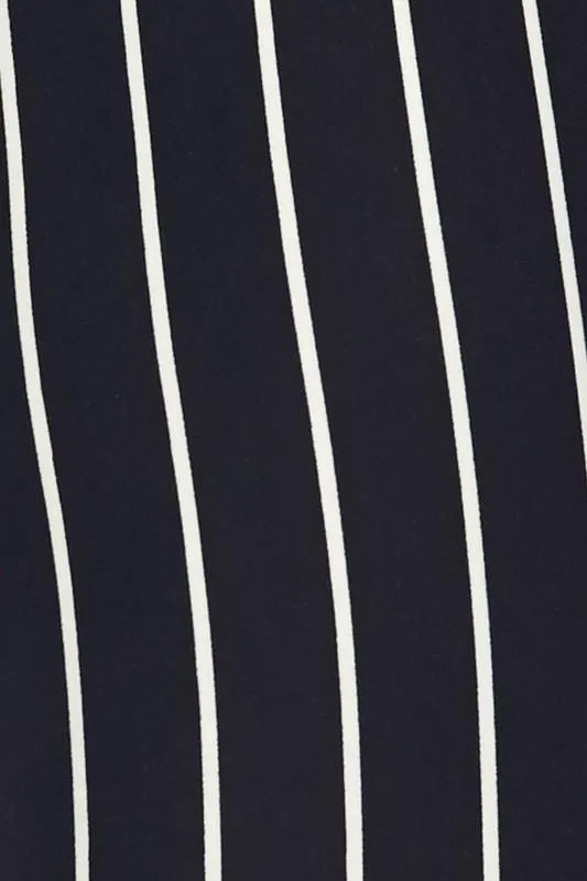 Black/White Pinstripe Print Leggings