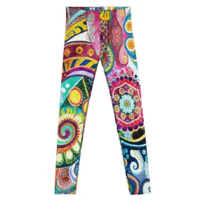 Boho Mandala Men’s Leggings – Colorful, Artistic, and Uniquely Intricate