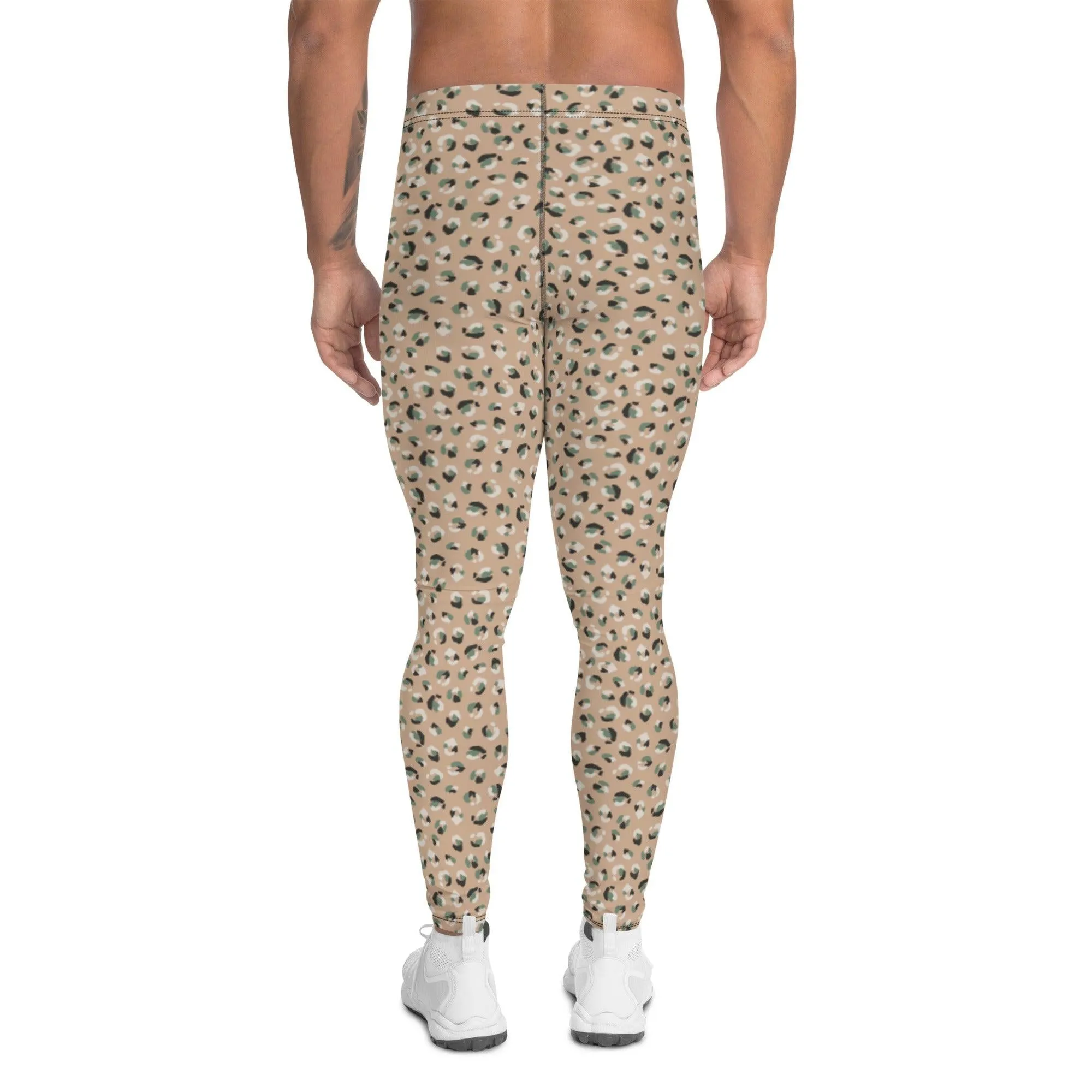 Brown Jungle Adventure Men's Leggings