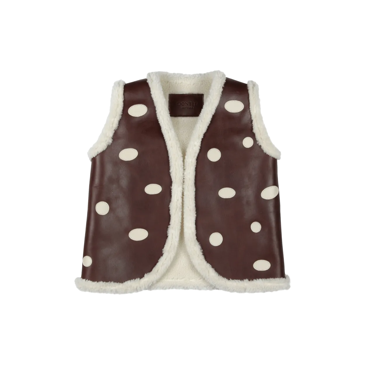 Caro Gilet | Toadstool | Burgundy Classic Leather