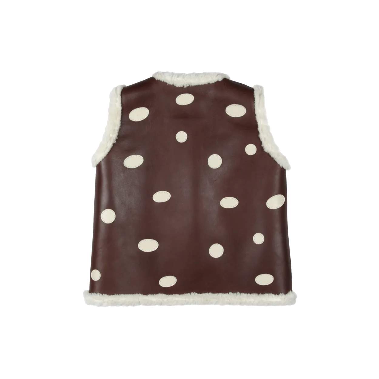 Caro Gilet | Toadstool | Burgundy Classic Leather