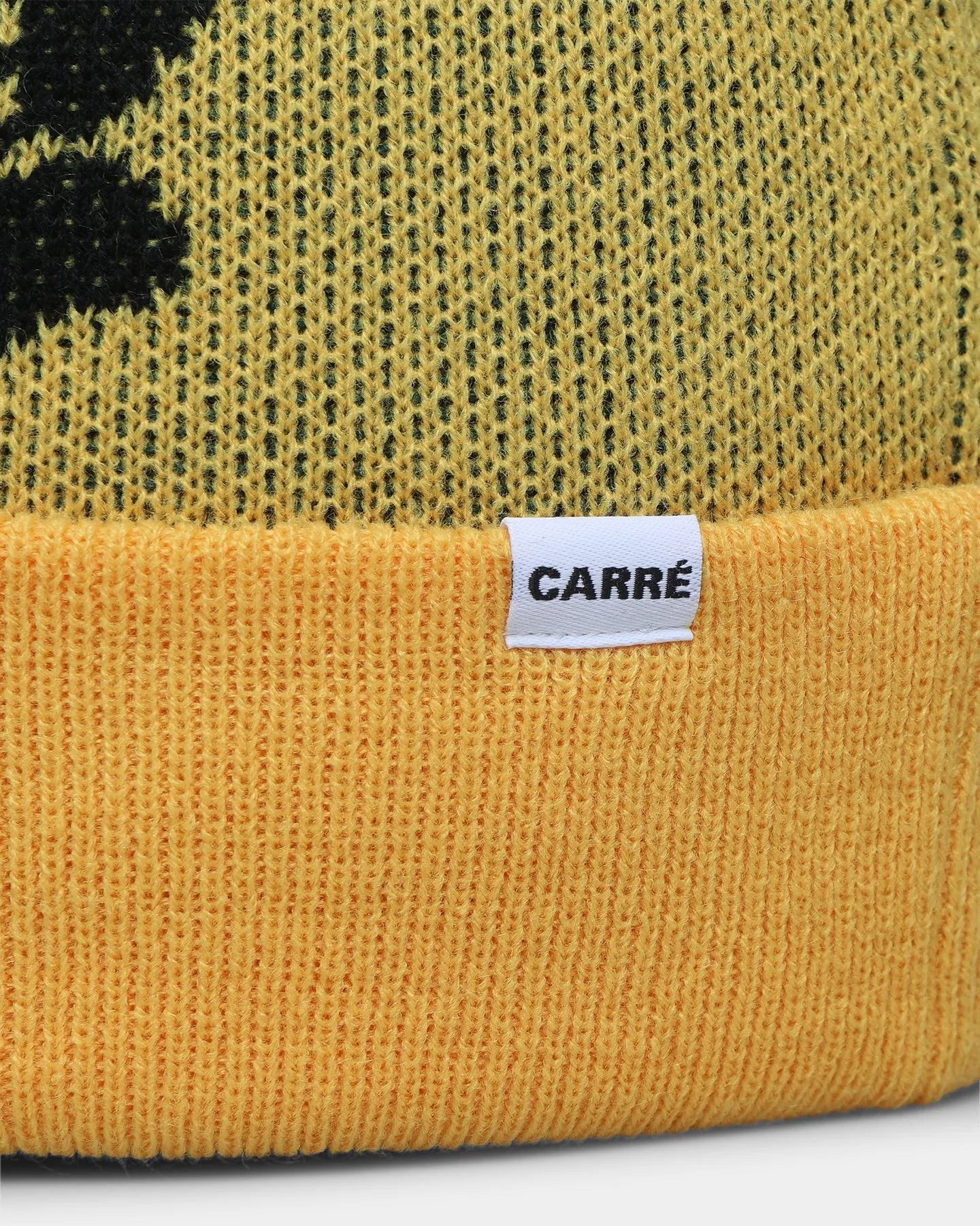 Carre Volle Rose Beanie Yellow