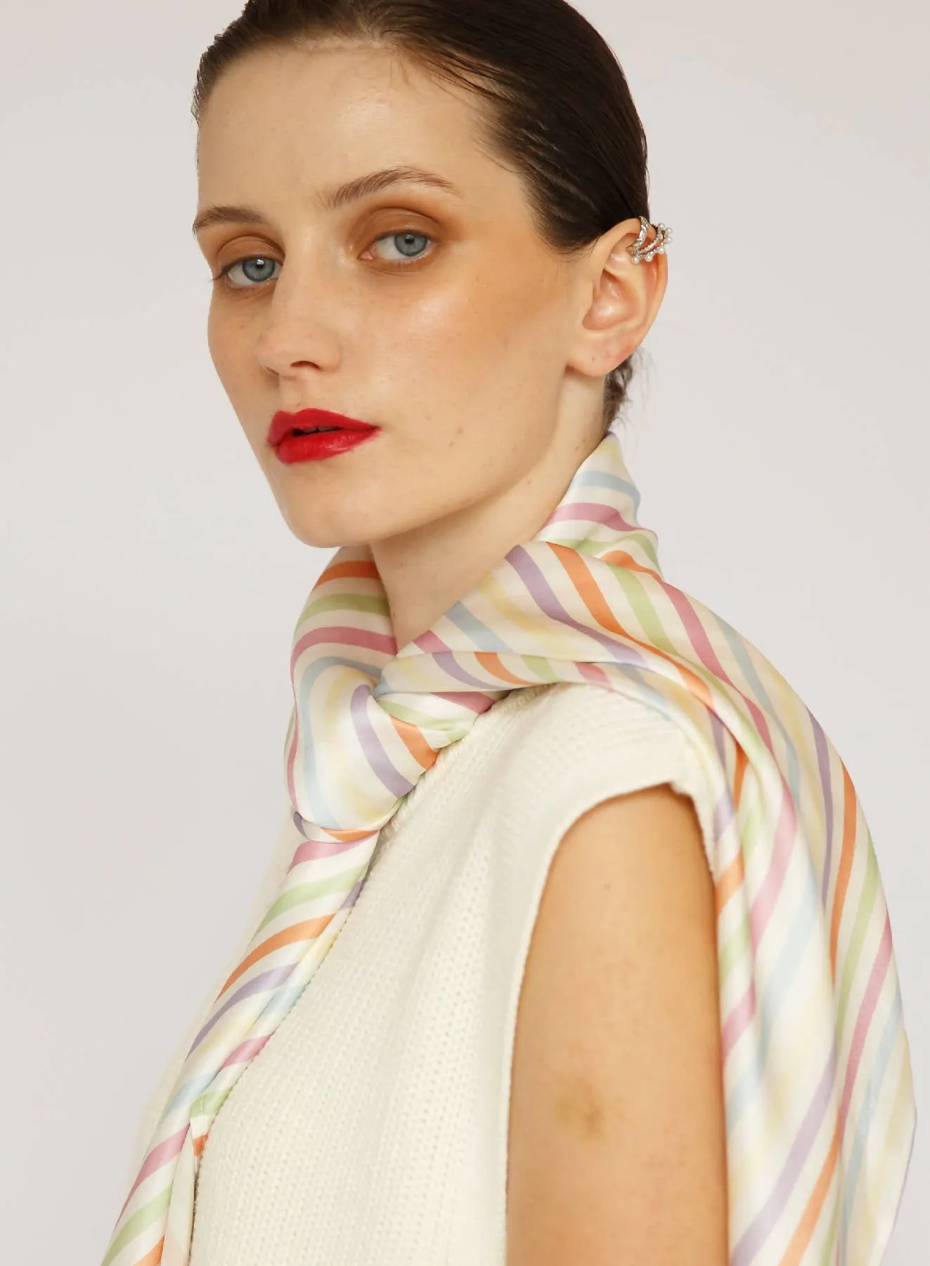 Charlotte Printed Silk Square Scarf