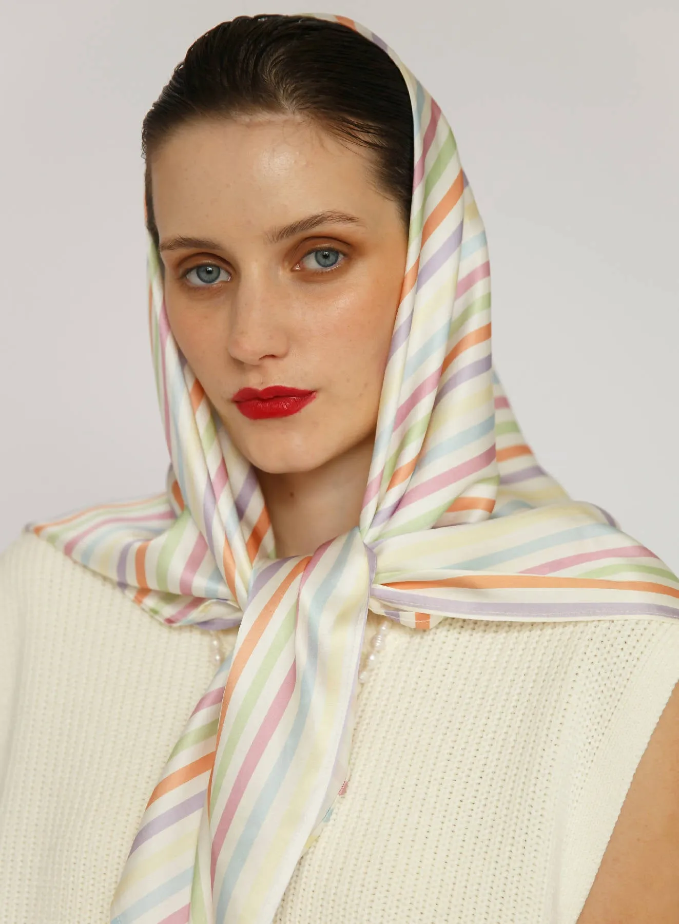 Charlotte Printed Silk Square Scarf