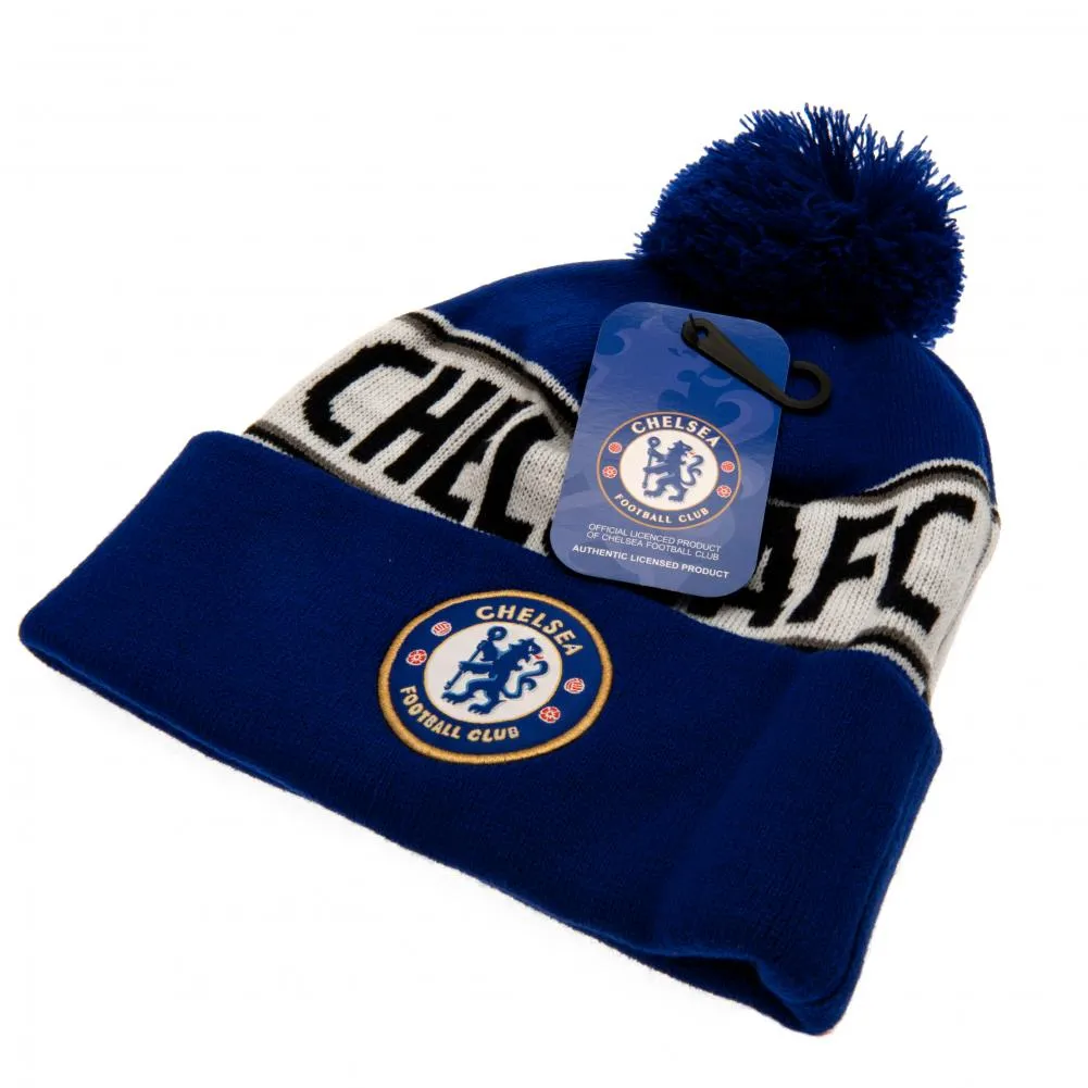 Chelsea FC Ski Hat TX - Royal Blue Beanie with Crest