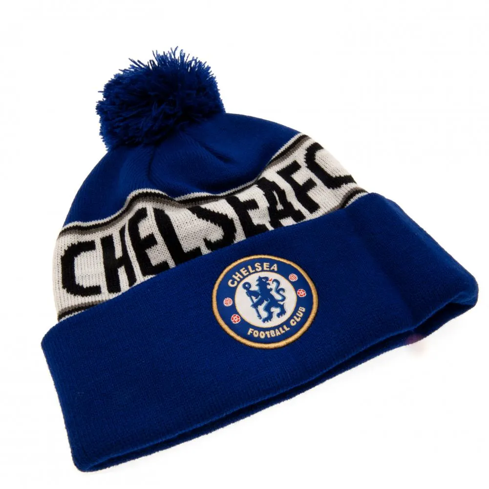 Chelsea FC Ski Hat TX - Royal Blue Beanie with Crest