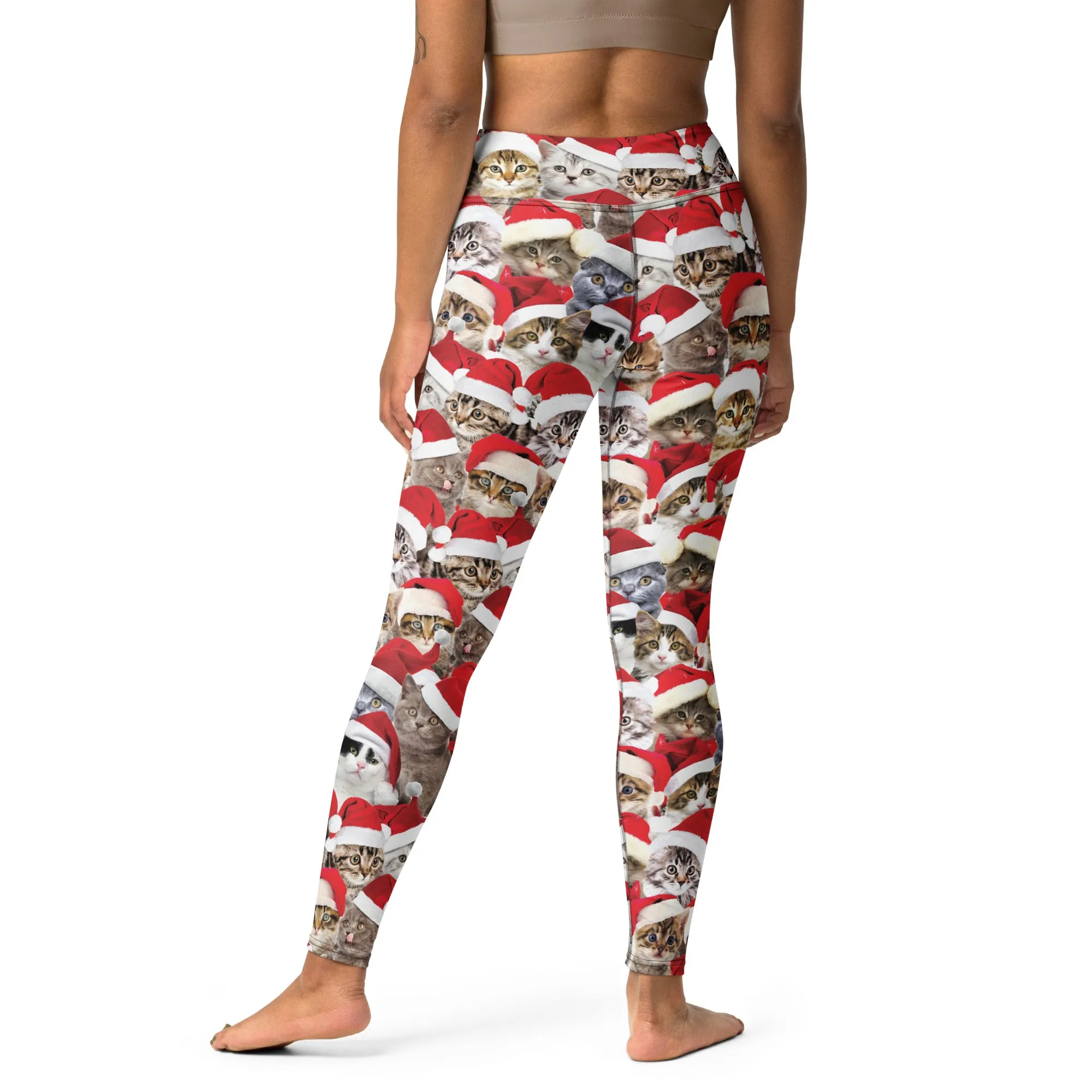 Christmas Cat Yoga Leggings