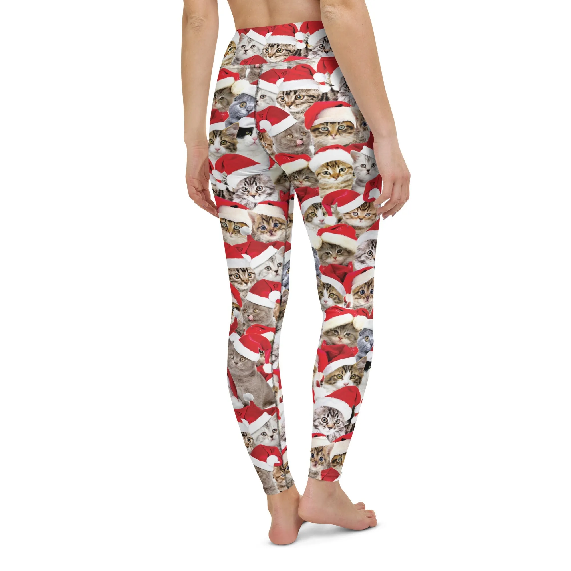 Christmas Cat Yoga Leggings