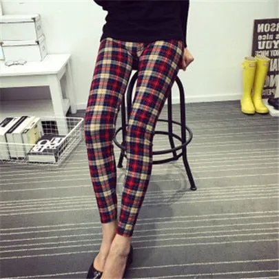 CHSDCSI Hot 2017 Print Flower Leggings Leggins Plus Size Legins Guitar Plaid Thin Pant Fashion Stripe Women Aptitud Trousers