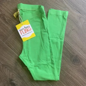 Classic Green/Kākāriki Leggings (2-4 & 12-14 years)