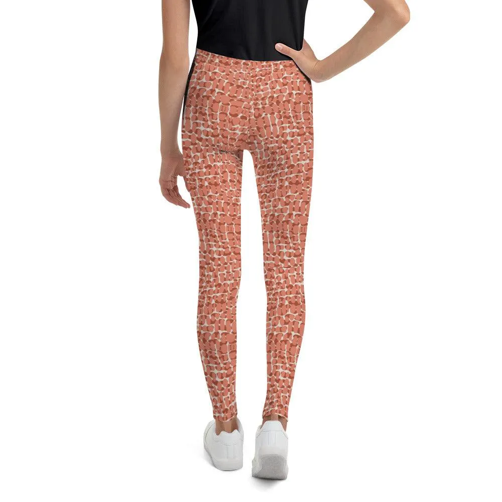 Copper Animal Print Youth Leggings