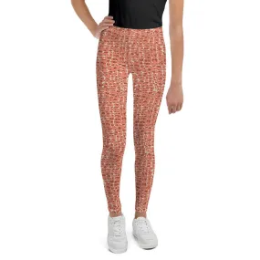 Copper Animal Print Youth Leggings