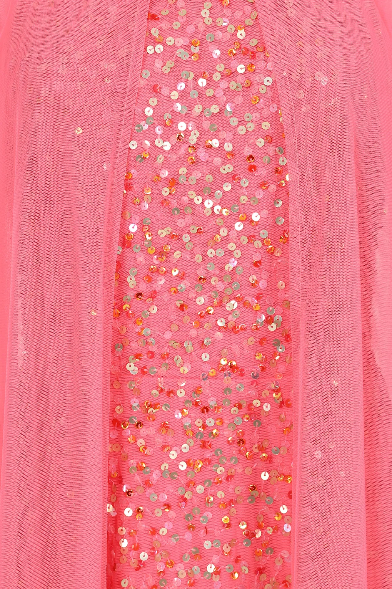 Cora Strawberry Sequin Maxi Dress with Detachable Cape