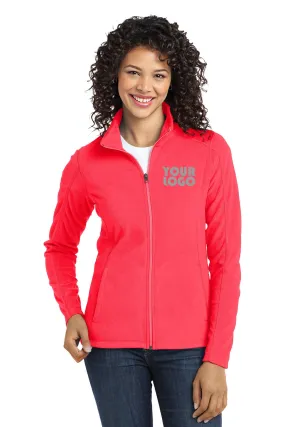 Custom Embroidered Ladies Micro-Fleece Jacket - Lightweight microfleece for everyday wear - Personalized Jacket - 4in by 4in Embroidery