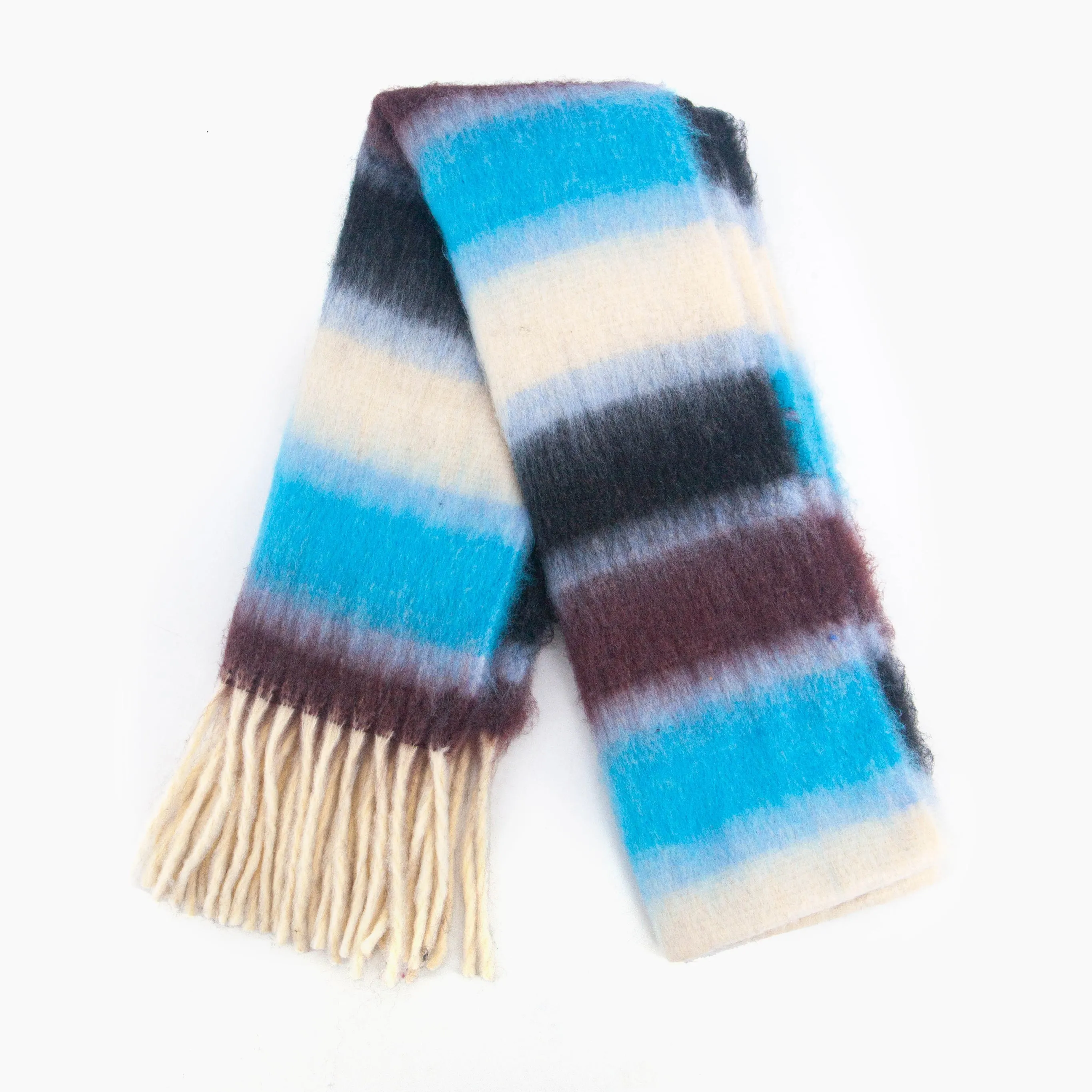 Dallas Heavyweight Scarf - Blue, Stripe