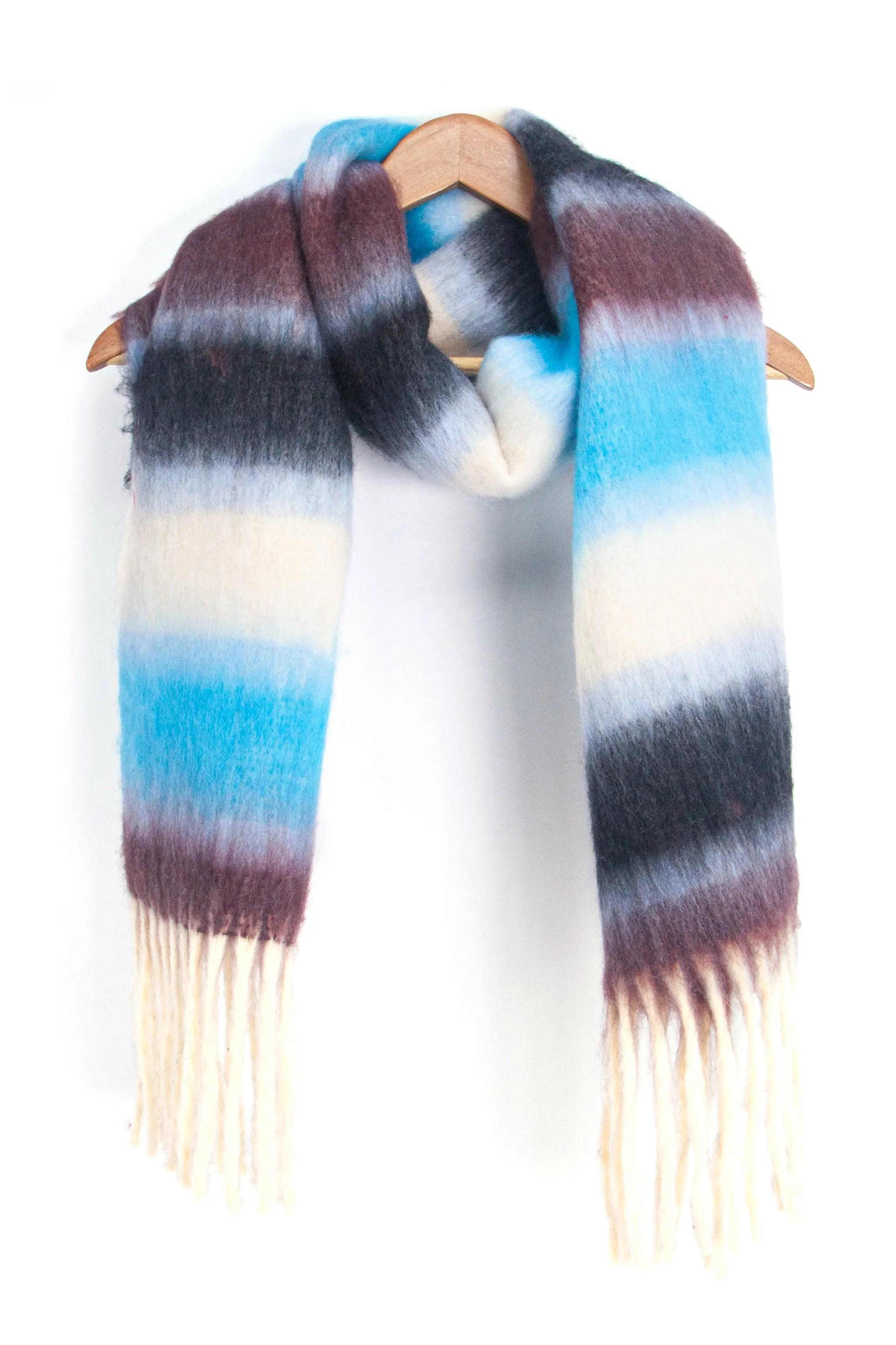 Dallas Heavyweight Scarf - Blue, Stripe