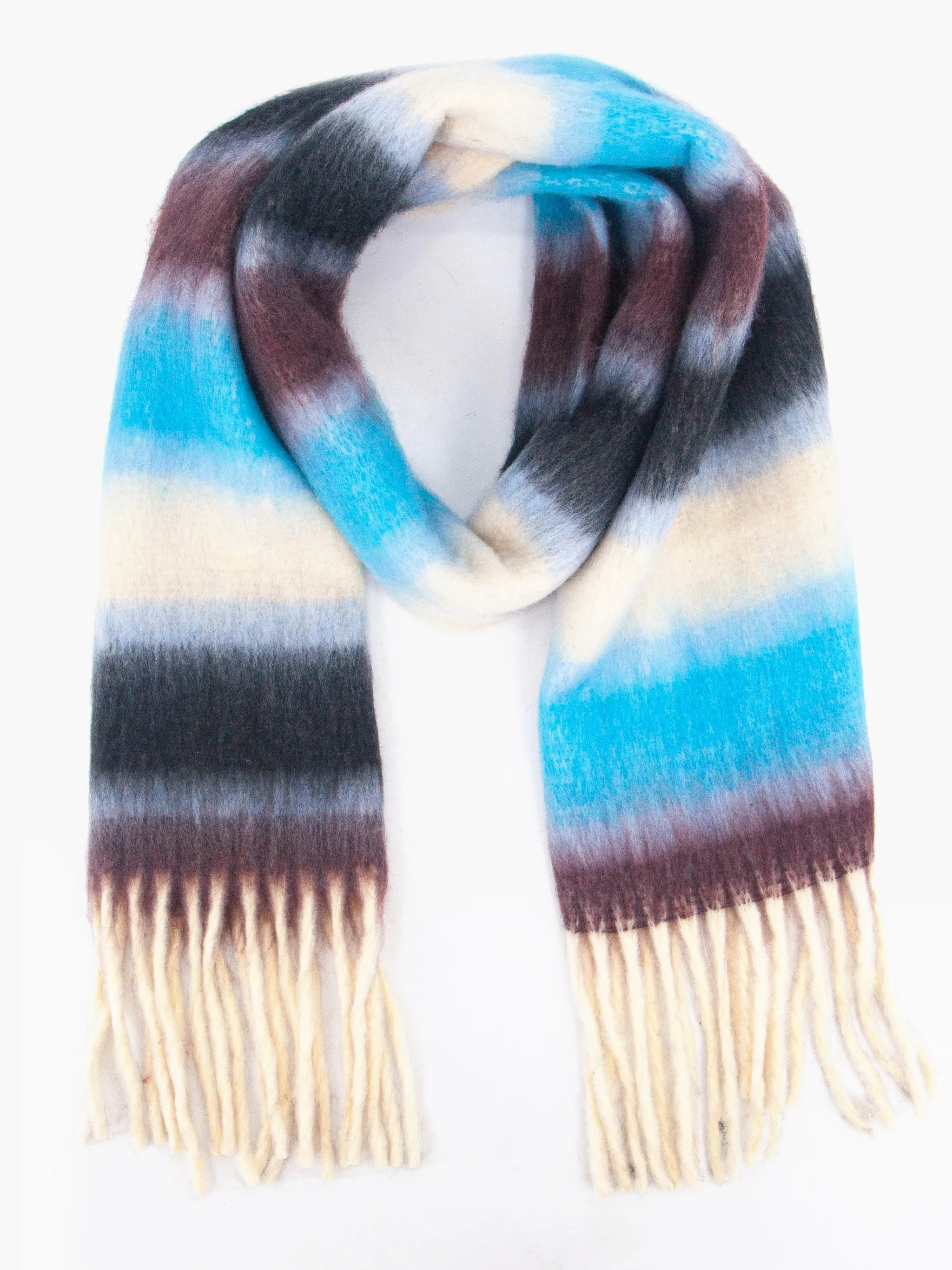 Dallas Heavyweight Scarf - Blue, Stripe