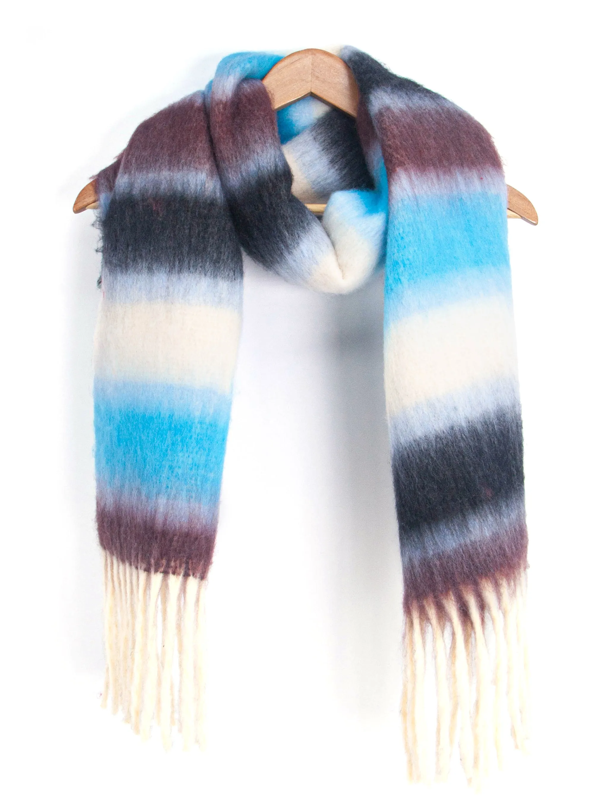 Dallas Heavyweight Scarf - Blue, Stripe