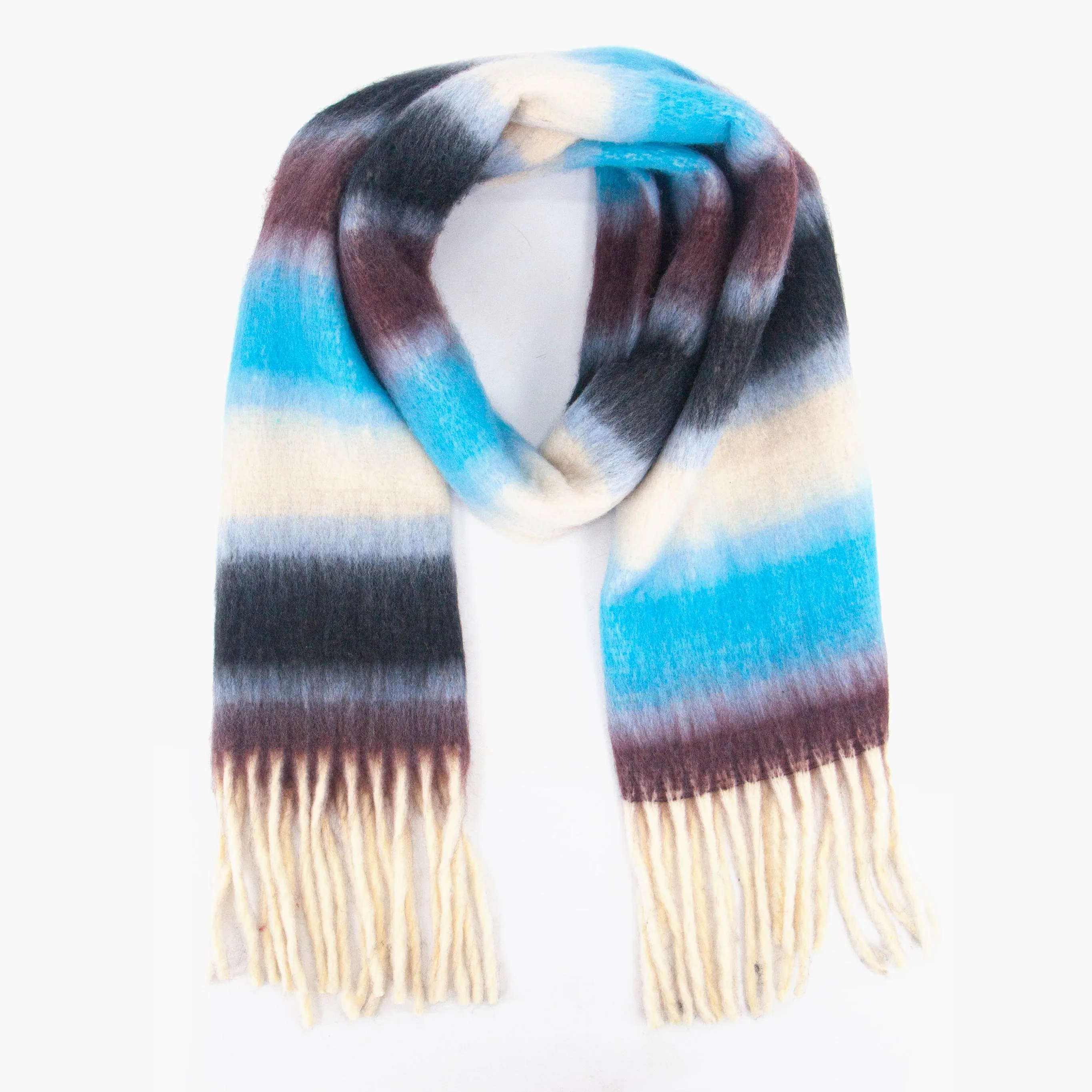 Dallas Heavyweight Scarf - Blue, Stripe