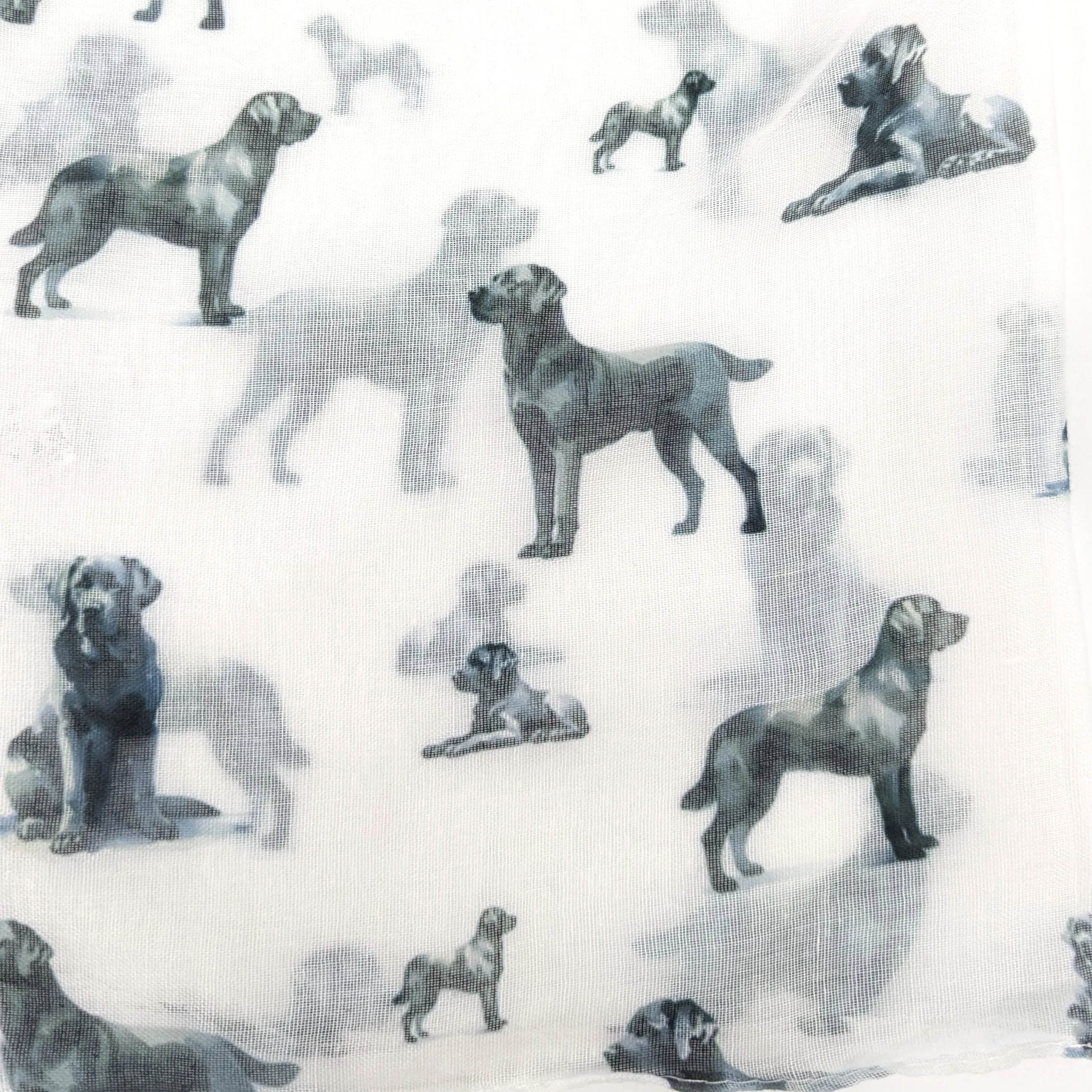 Dapper Dog Scarf - White - (50x180cm)