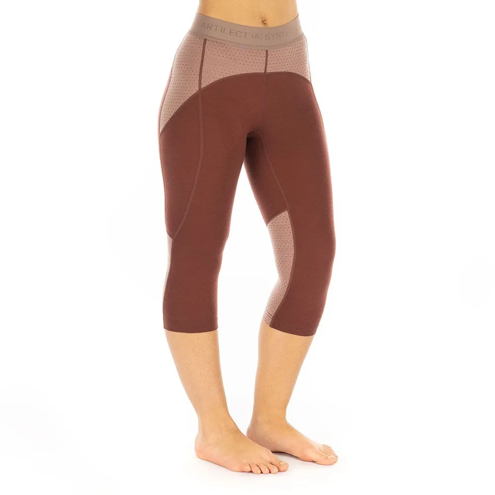 Darkhorse 185 Zoned 3/4 Leggings - Andorra/Twilight Mauve