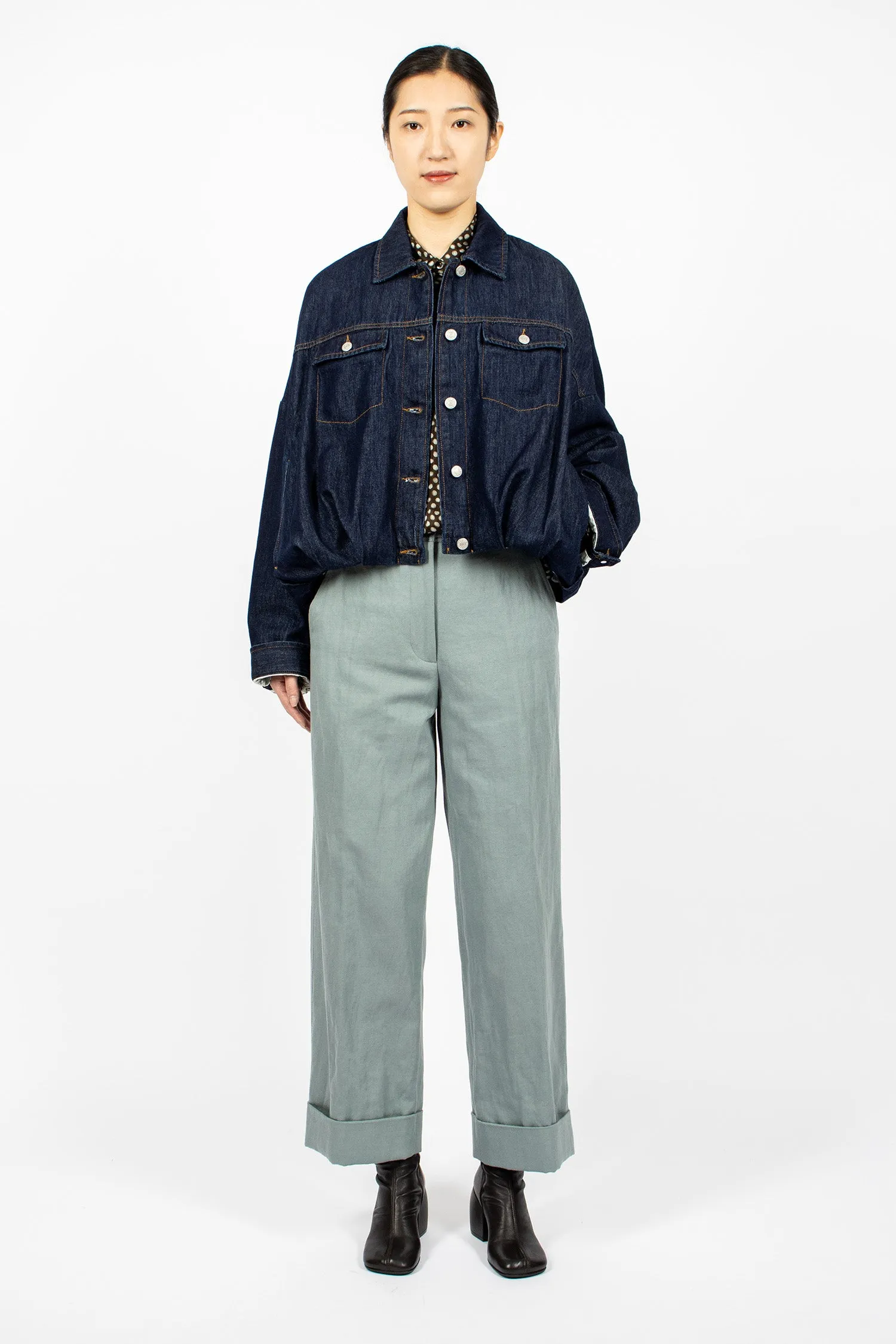 Denim Blouson Indigo