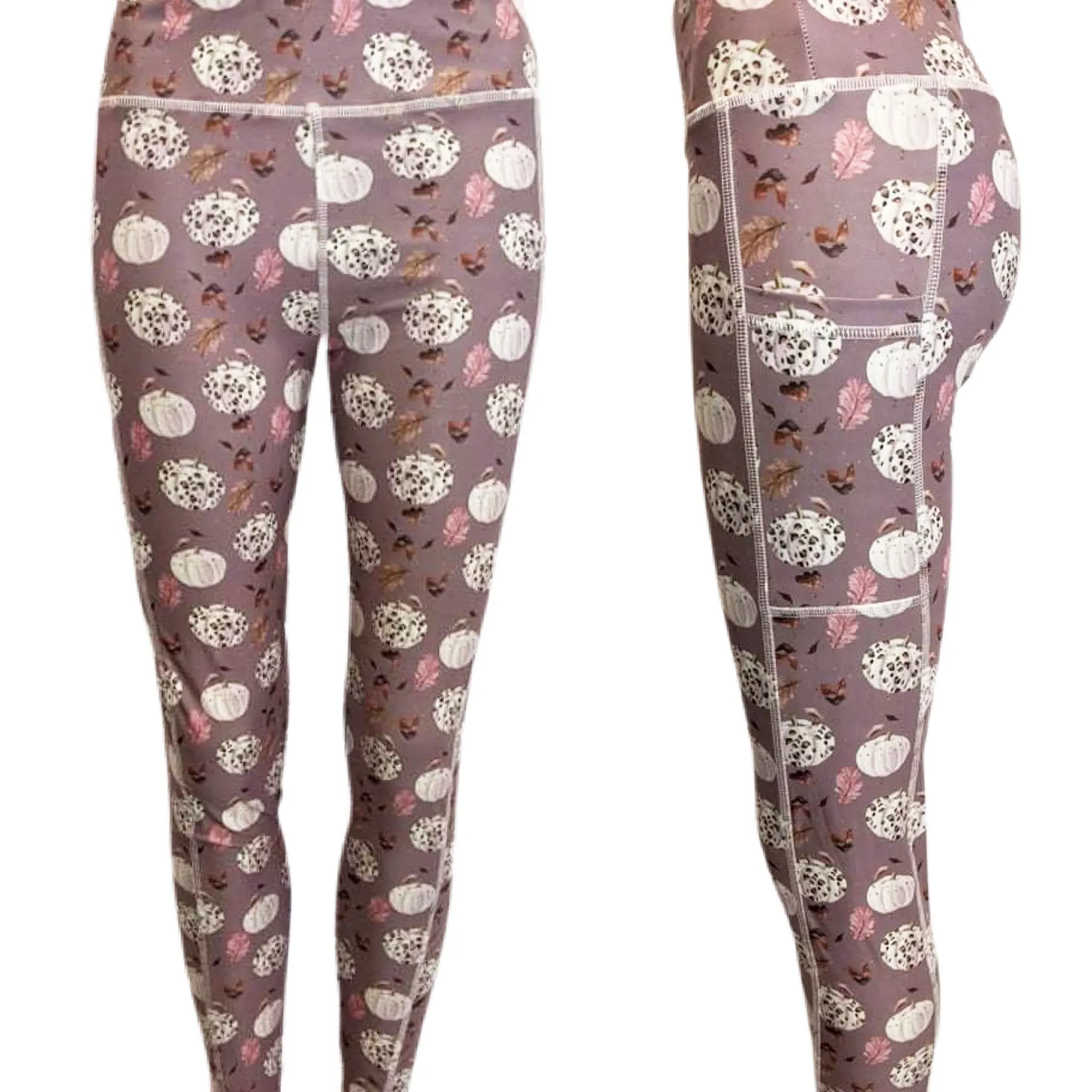 Designer Pumpkin Leggings