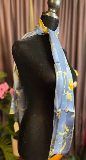 Designer, Vintage Adrienne Vittadini Silk Scarf