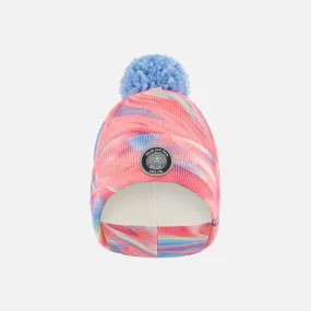 Deux Par Deux Knit Hat with Pompom - Marble