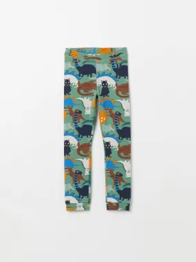 Dinosaur Print Kids Leggings