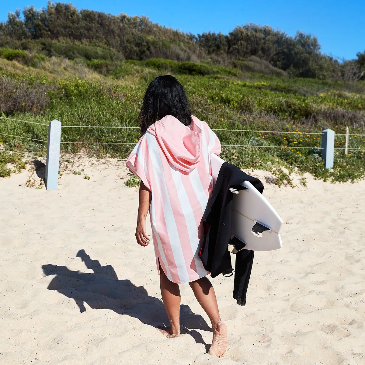 Dock & Bay Poncho Adults - Malibu Pink