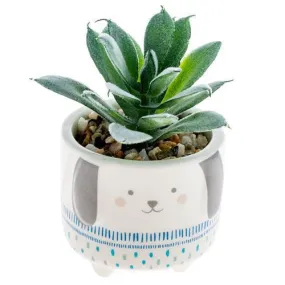 Dog Succulent Pot