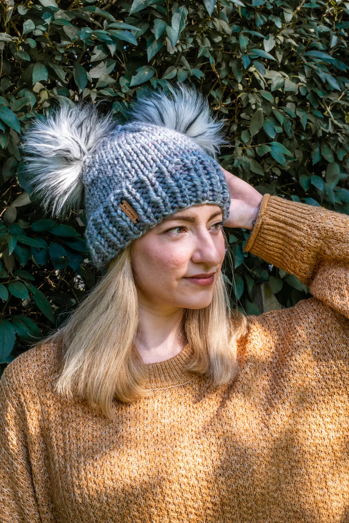 Double Pom Pom Beanie