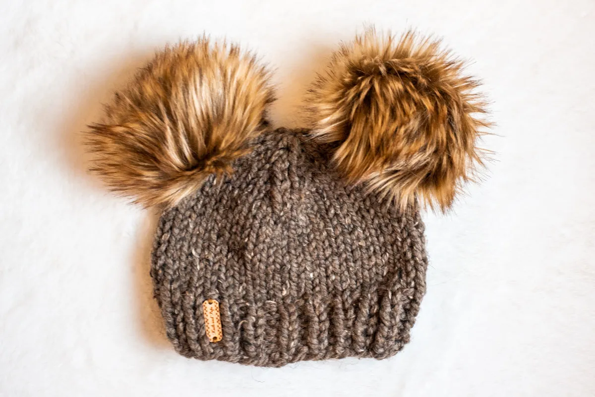 Double Pom Pom Beanie