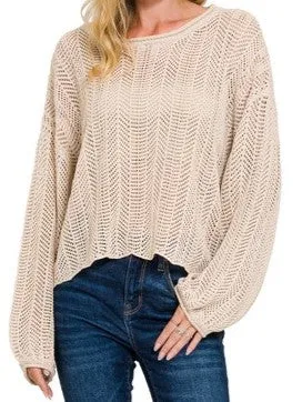 Drifting and Dreaming Sweater in Sand Beige