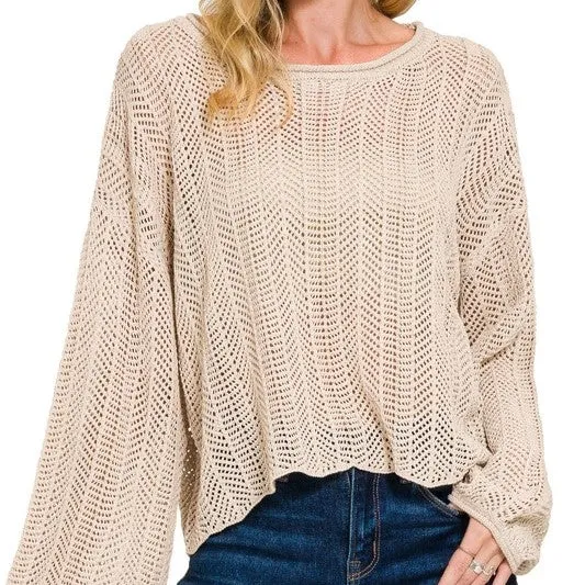 Drifting and Dreaming Sweater in Sand Beige